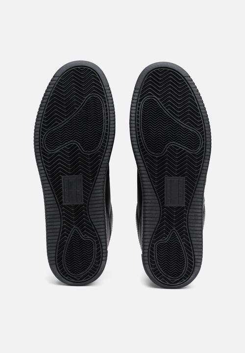 Tommy Hilfiger - Retro basket leather sneaker - triple black