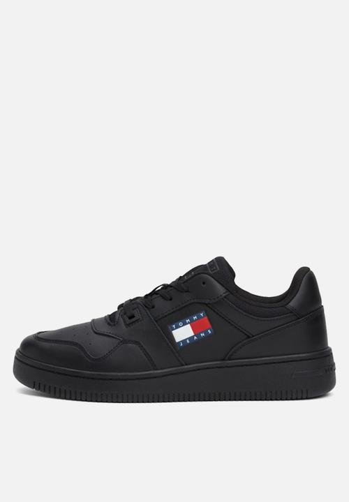 Tommy Hilfiger - Retro basket leather sneaker - triple black