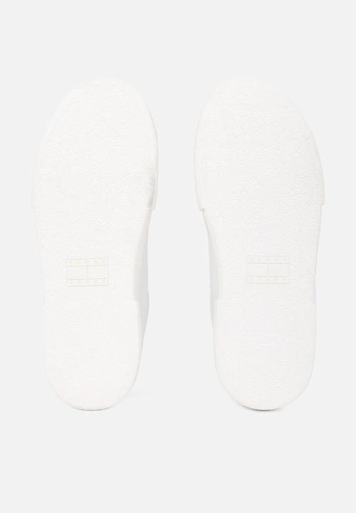 Tommy Hilfiger - Foxing flatform leather sneaker - ecru/black