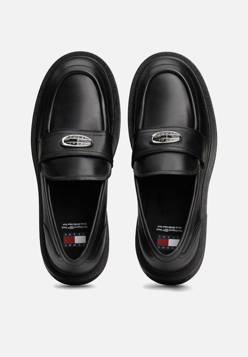 Tommy Hilfiger - Flat leather loafer - black