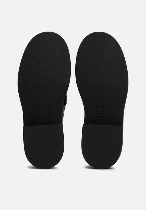 Tommy Hilfiger - Flat leather loafer - black