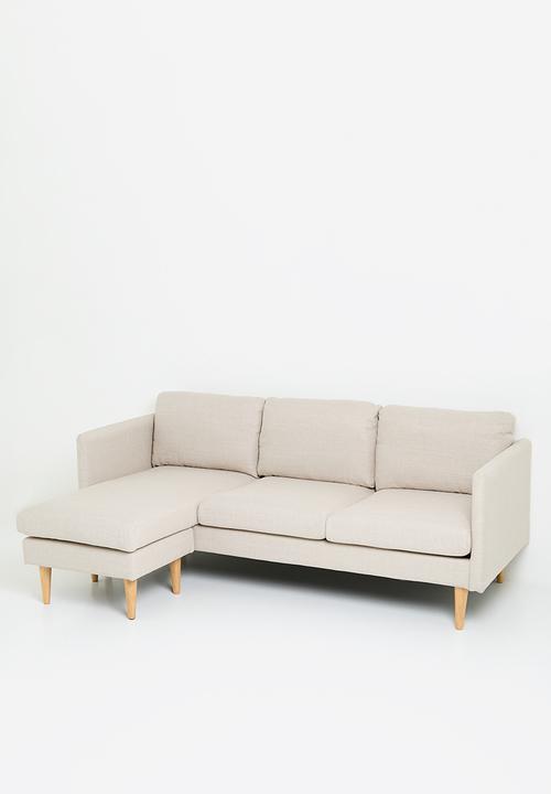 Sixth Floor - Milly 3 chaise lounge-beige