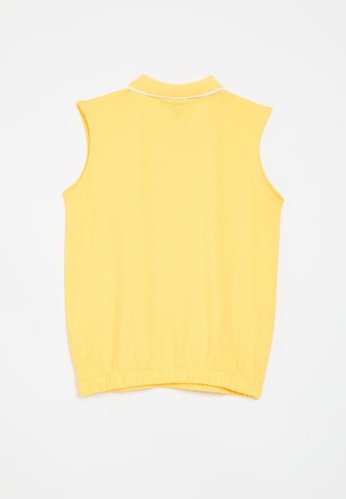POLO - Girls emma sleeveless golfer - light yellow
