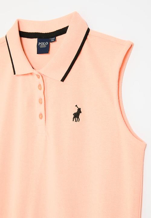 POLO - Girls emma sleeveless golfer - pale peach