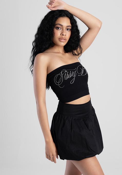 SISSY BOY - Marauder:bling logo seamless bandeau - black