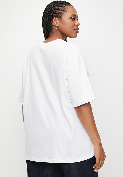Superbalist - Oversized tee plus - white