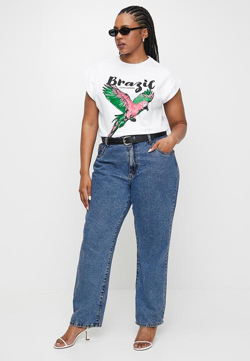 Superbalist - Extended sleeve bird plus tee - white