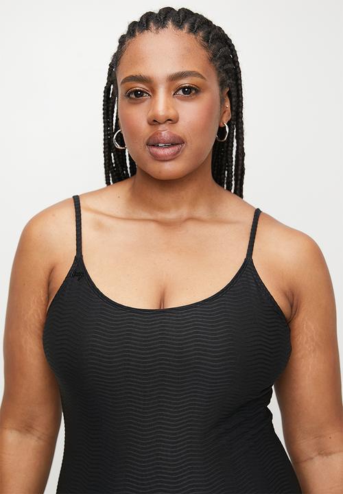 Lizzy - Plus Piper full swimsuit - black jade