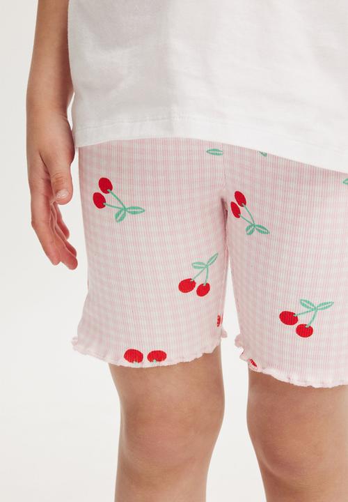 Cotton On - Hailey bike short - blush cherries/gingham