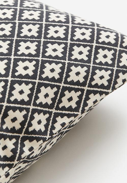 H&M - Outdoor cushion cover - light beige patterned 