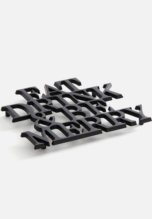 H&M - Metal trivet - black