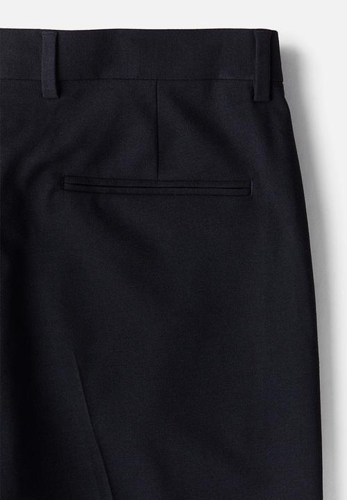 H&M - Slim fit suit trousers - navy blue 
