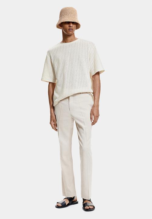 H&M - Loose fit t-shirt - light beige