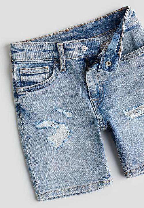 H&M - Denim shorts - light denim blue