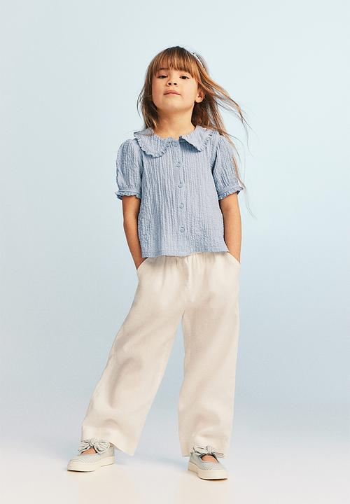 H&M - Collared blouse - blue