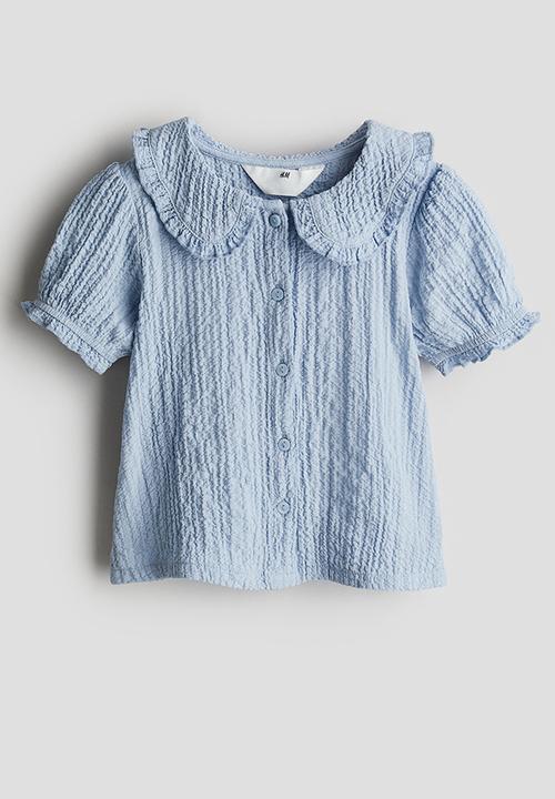 H&M - Collared blouse - blue