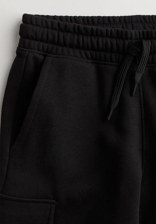 H&M - Cargo sweatshorts - black