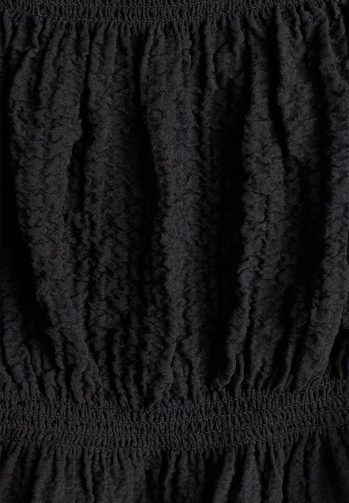 H&M - Seersucker top - Charcoal