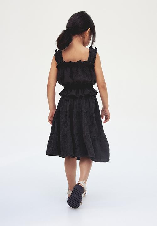 H&M - Seersucker top - Charcoal