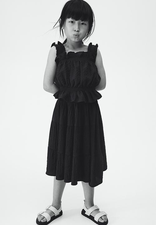H&M - Seersucker top - Charcoal