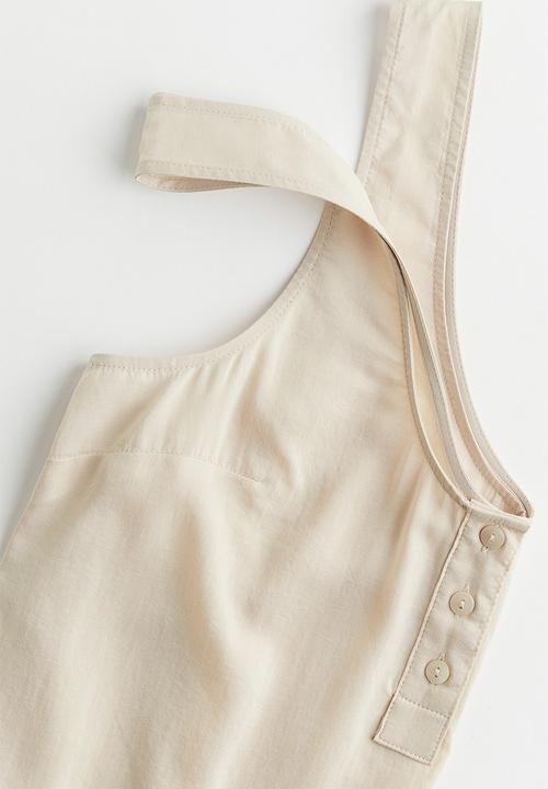 H&M - Button-top vest top - beige