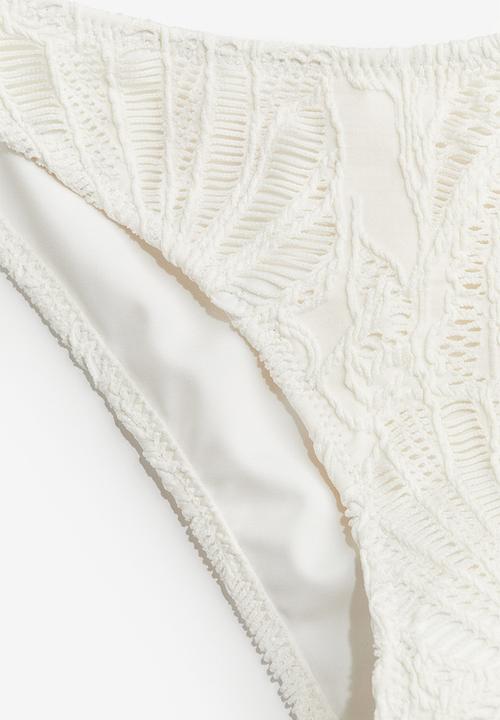 H&M - High-leg bikini bottoms - white
