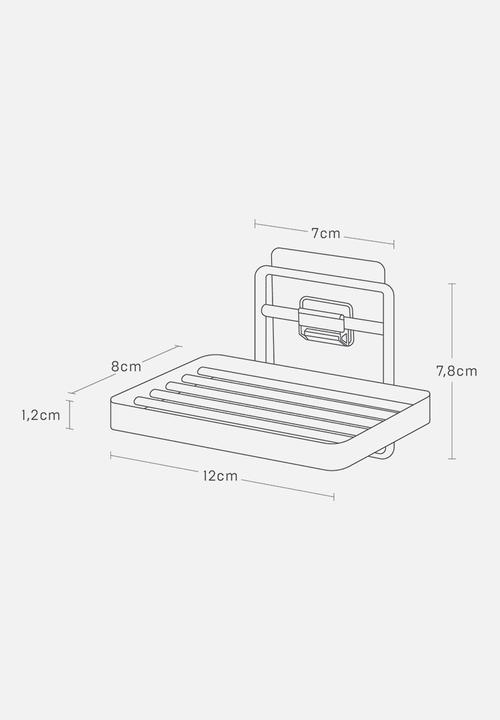 Yamazaki - TOWER FILM HOOK SOAP TRAY - WH