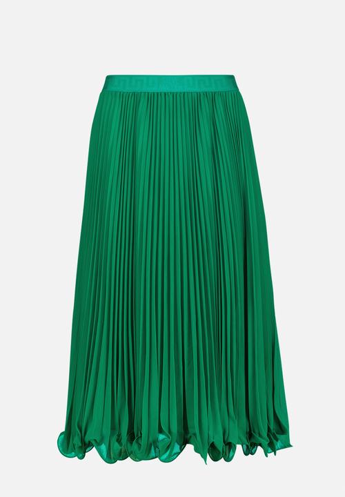 Steve Madden - Sierra Pleated Midi Skirt - Emerald Green