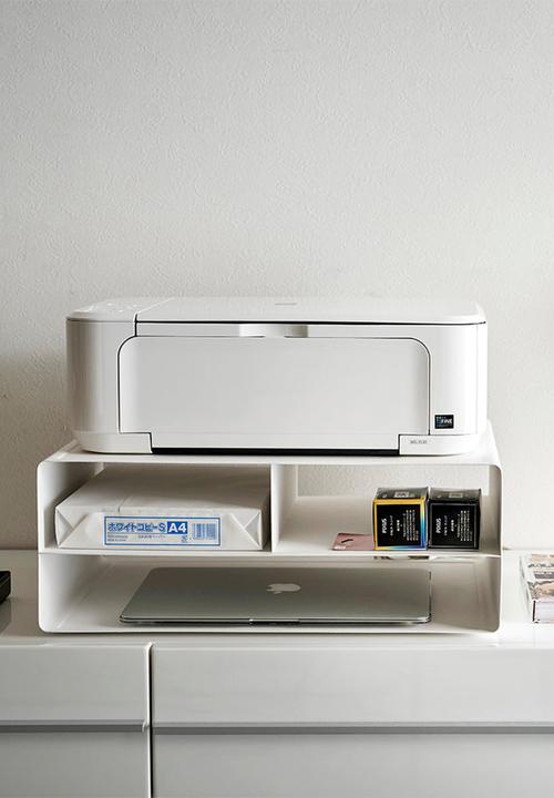 Yamazaki - Tower printer rack - white