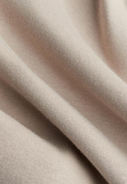 H&M - Boat-neck jersey dress - beige