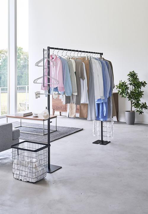 Yamazaki - Foldable indoor dry rack - black