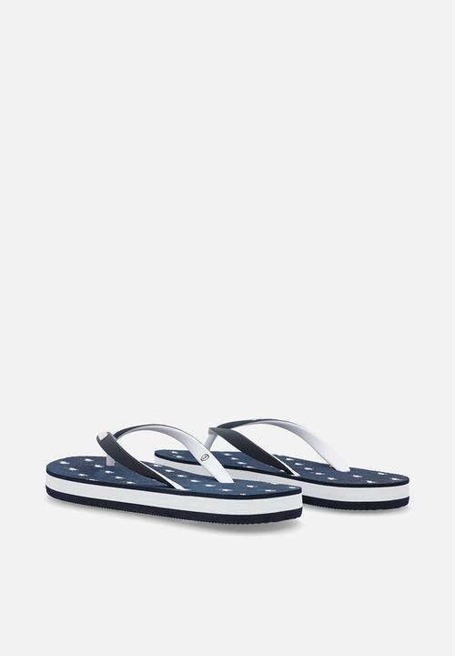 POLO - Monogram flip flop - navy