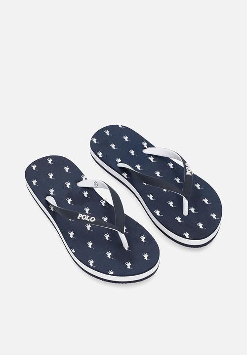 POLO - Monogram flip flop - navy