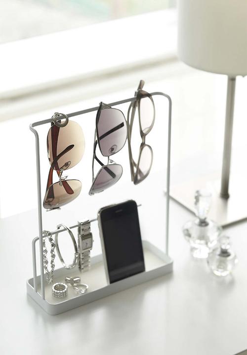 Yamazaki - Accessory & sunglasses rack - white