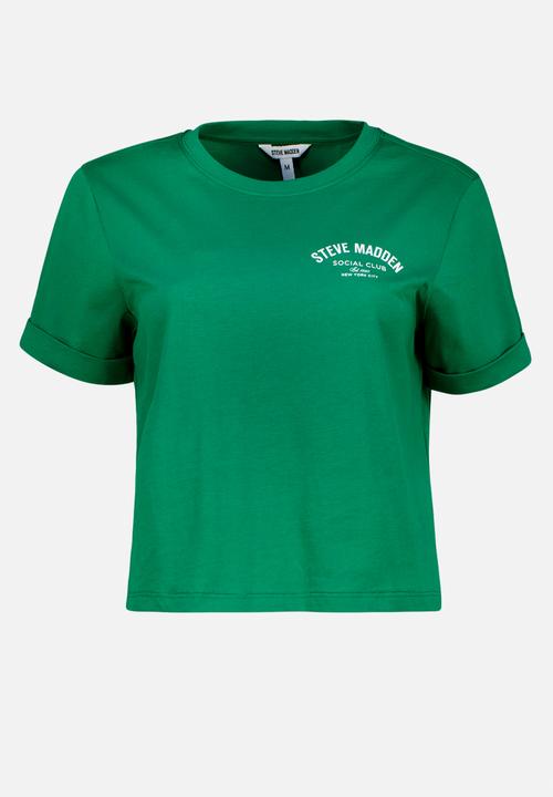 Steve Madden - Pamala Basic Logo Tee - Emerald Green