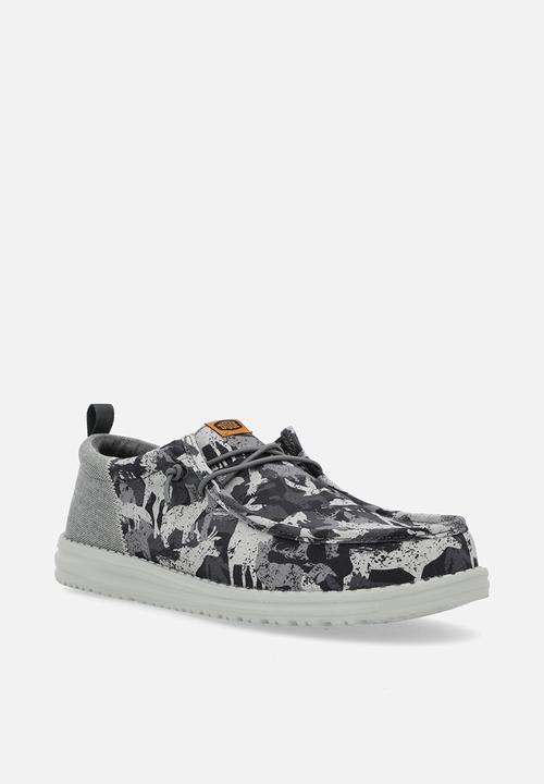 Hey Dude - Wally Funk Hunt Camo - Grey