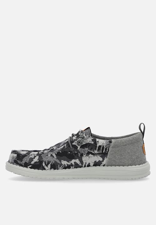 Hey Dude - Wally Funk Hunt Camo - Grey