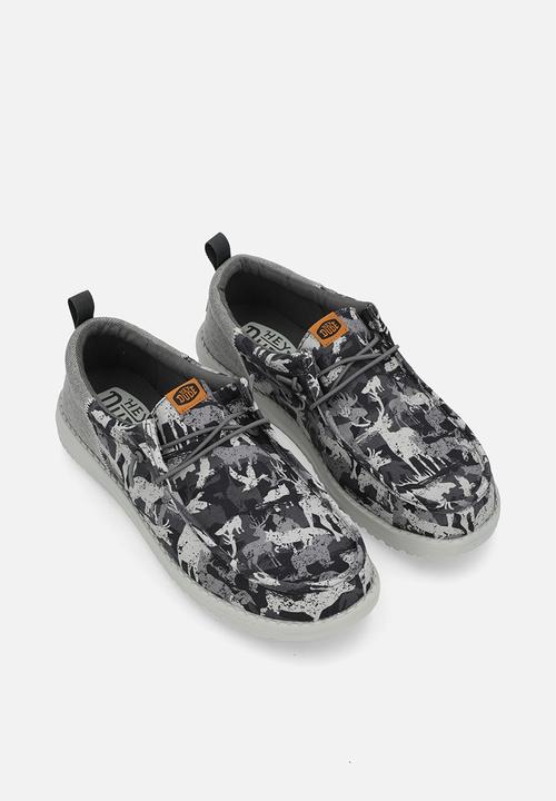 Hey Dude - Wally Funk Hunt Camo - Grey