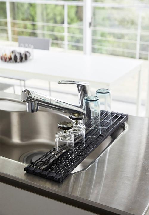 Yamazaki - Foldable drainer - black