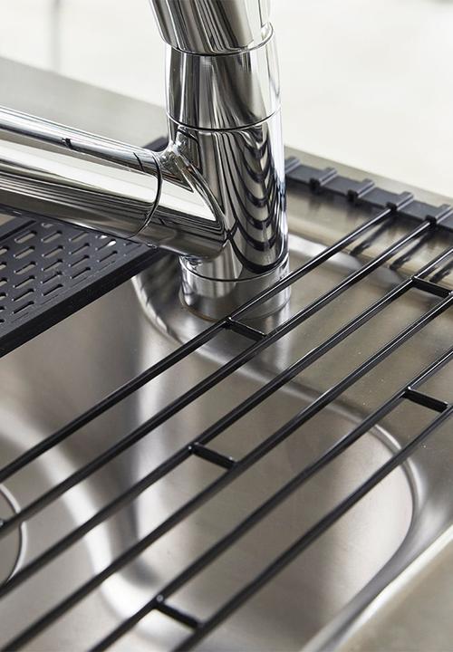 Yamazaki - Foldable drainer - black