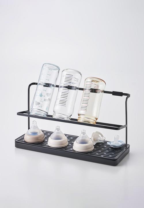 Yamazaki - Bottle drying stand with tray - black