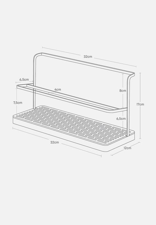 Yamazaki - Bottle drying stand with tray - black