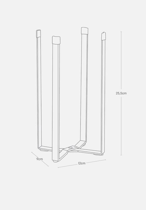 Yamazaki - Kitchen multi use stand - black