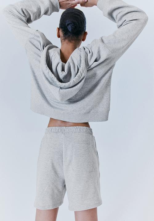 H&M - Sweatshirt shorts - light grey marl 