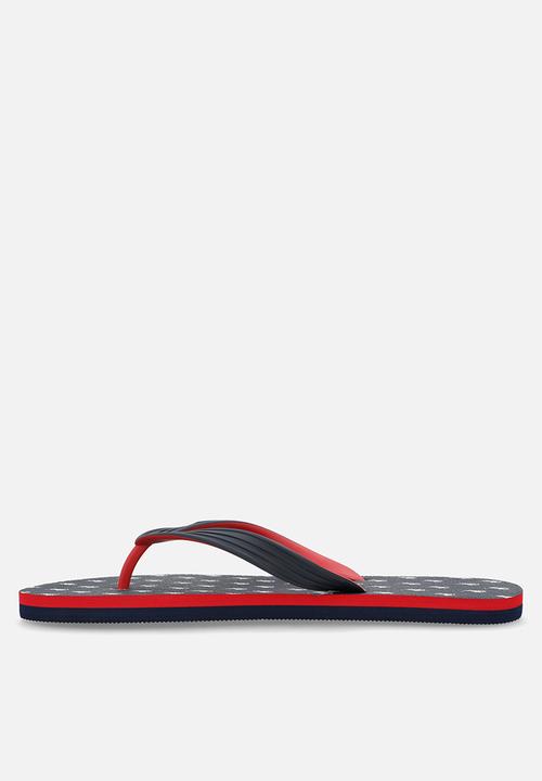 POLO - Monogram flip flop - navy