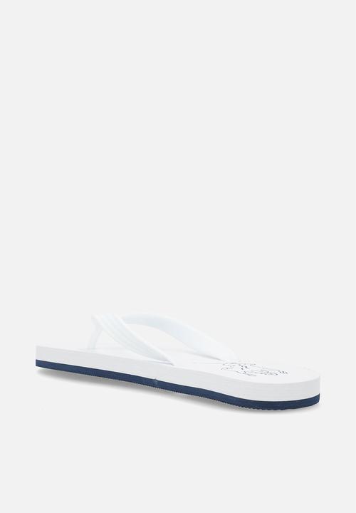 POLO - Big pony flip flop - white