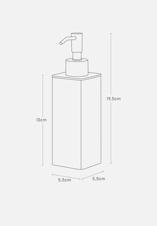 Yamazaki - Tower Film Hook Soap Dispenser - Black