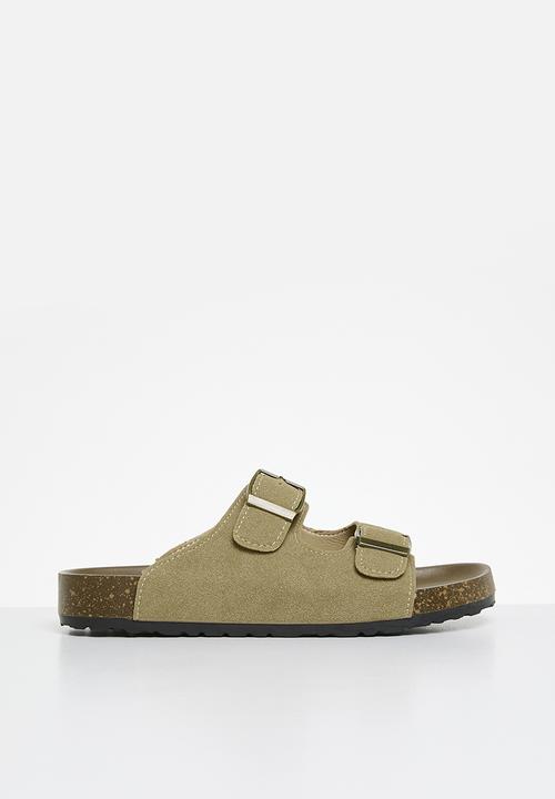 Pop Candy - Double buckle slides - brown