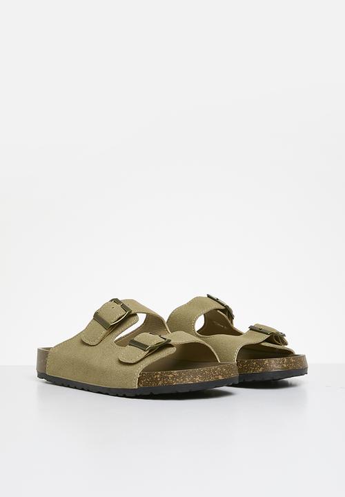 Pop Candy - Double buckle slides - brown