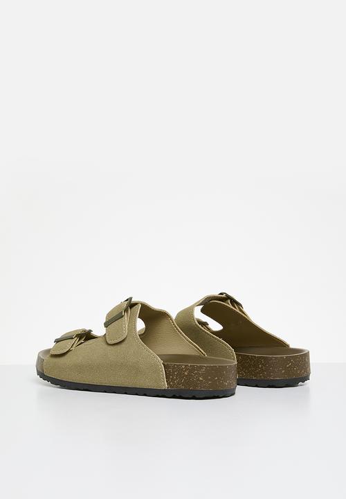 Pop Candy - Double buckle slides - brown